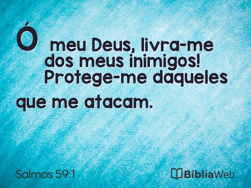 Salmos 59:1 em imagem para compartilhar