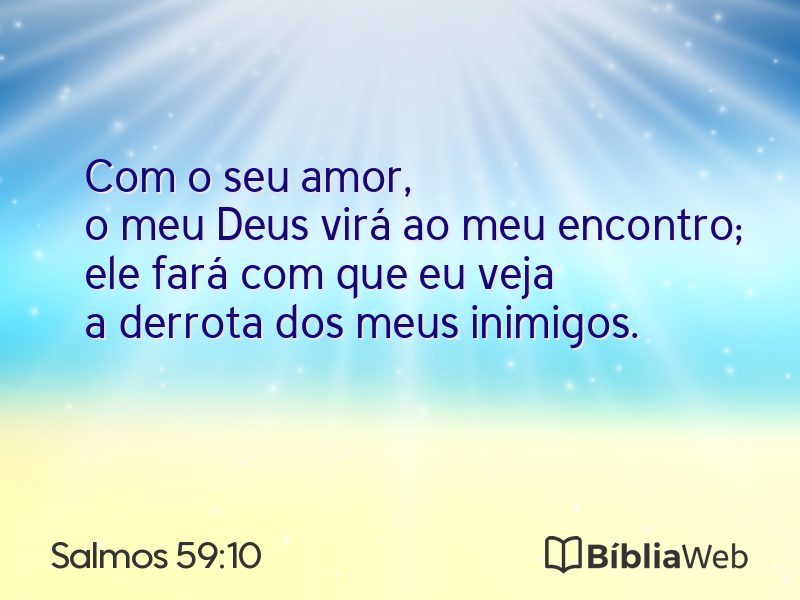 Salmos 59:10 em imagem para compartilhar
