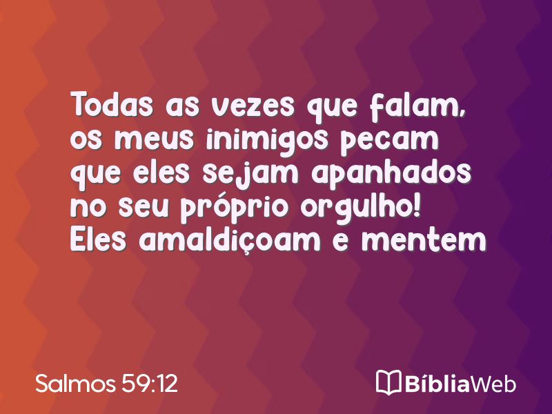 Salmos 59:12 em imagem para compartilhar