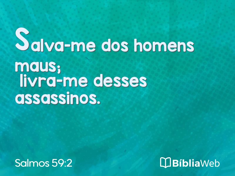 Salmos 59:2 em imagem para compartilhar