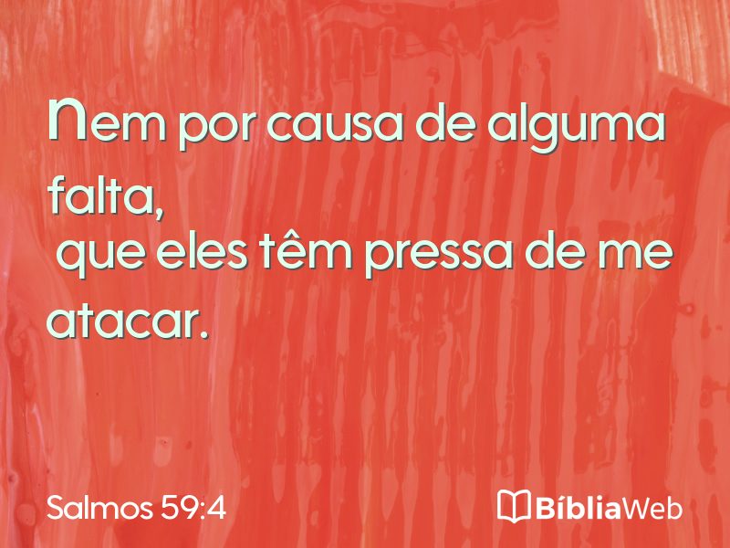 Salmos 59:4 em imagem para compartilhar