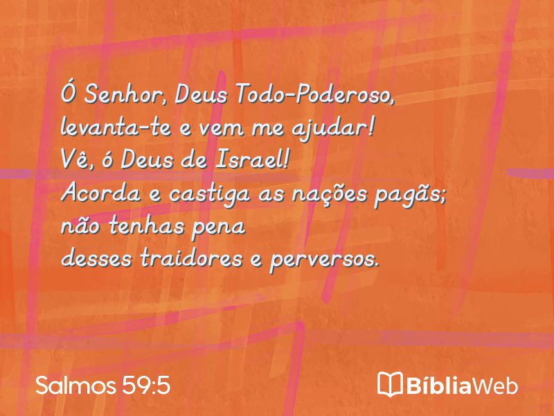 Salmos 59:5 em imagem para compartilhar