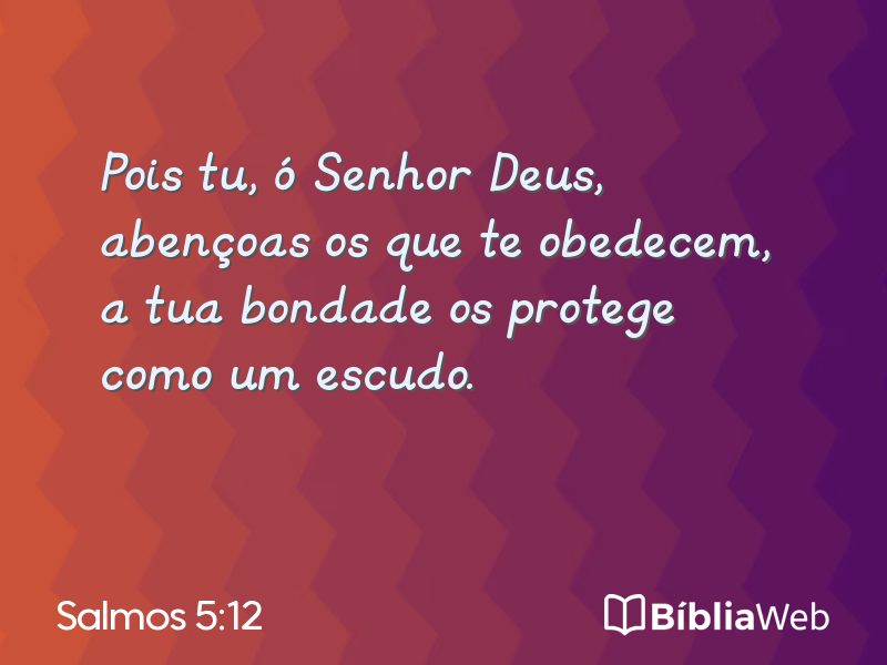 Salmos 5:12 em imagem para compartilhar