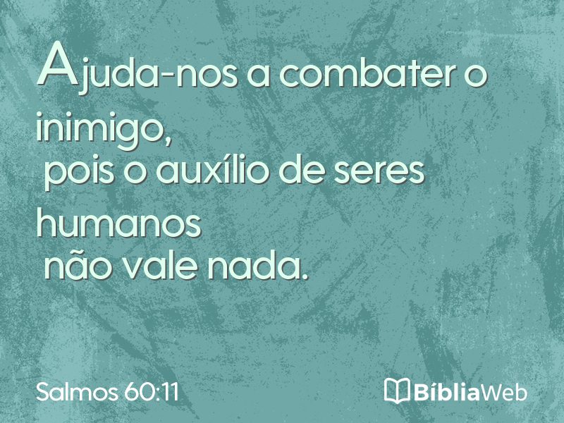 Salmos 60:11 em imagem para compartilhar