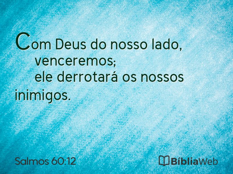 Salmos 60:12 em imagem para compartilhar
