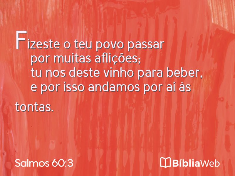 Salmos 60:3 em imagem para compartilhar