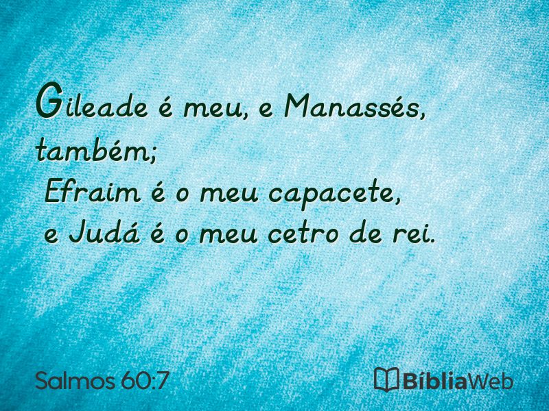 Salmos 60:7 em imagem para compartilhar