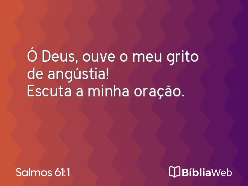 Salmos 61:1 em imagem para compartilhar
