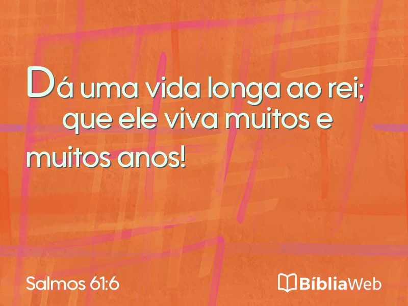Salmos 61:6 em imagem para compartilhar