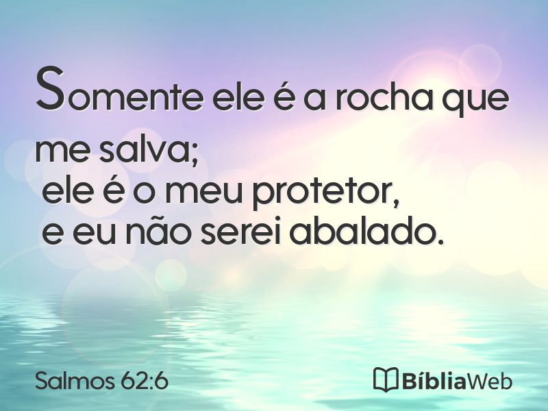 Salmos 62:6 em imagem para compartilhar