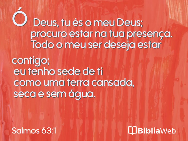 Salmos 63:1 em imagem para compartilhar