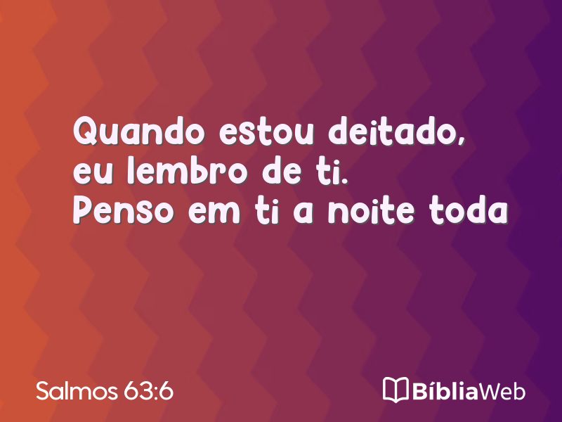 Salmos 63:6 em imagem para compartilhar