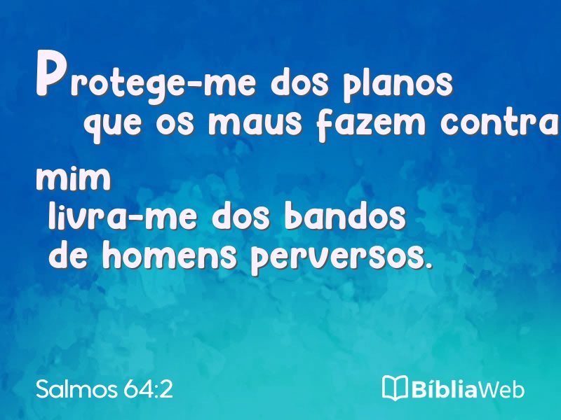 Salmos 64:2 em imagem para compartilhar