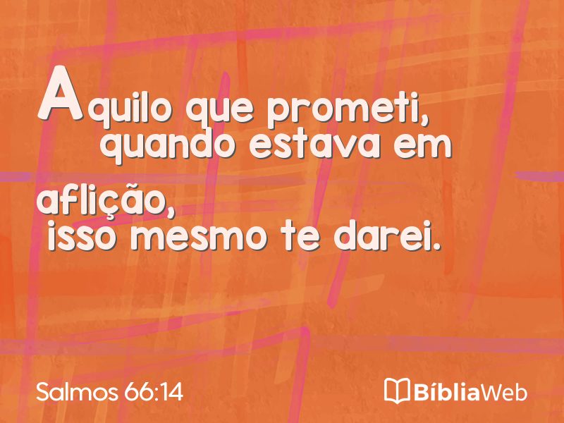 Salmos 66:14 em imagem para compartilhar