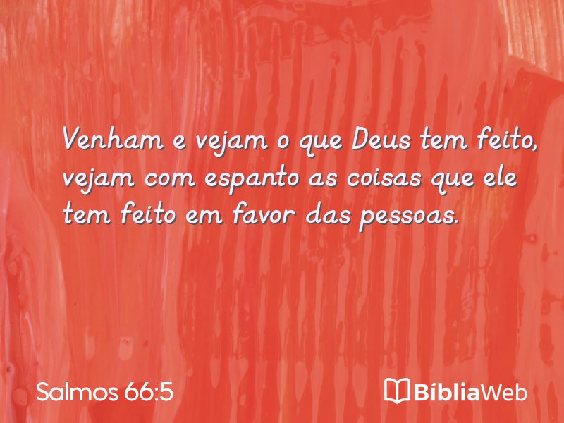 Salmos 66:5 em imagem para compartilhar