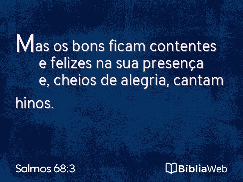 Salmos 68:3 em imagem para compartilhar