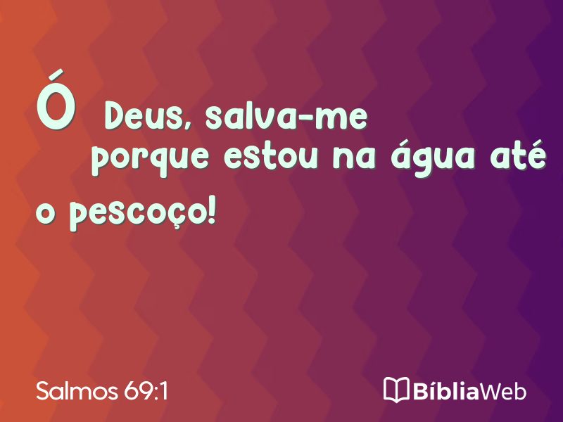 Salmos 69:1 em imagem para compartilhar