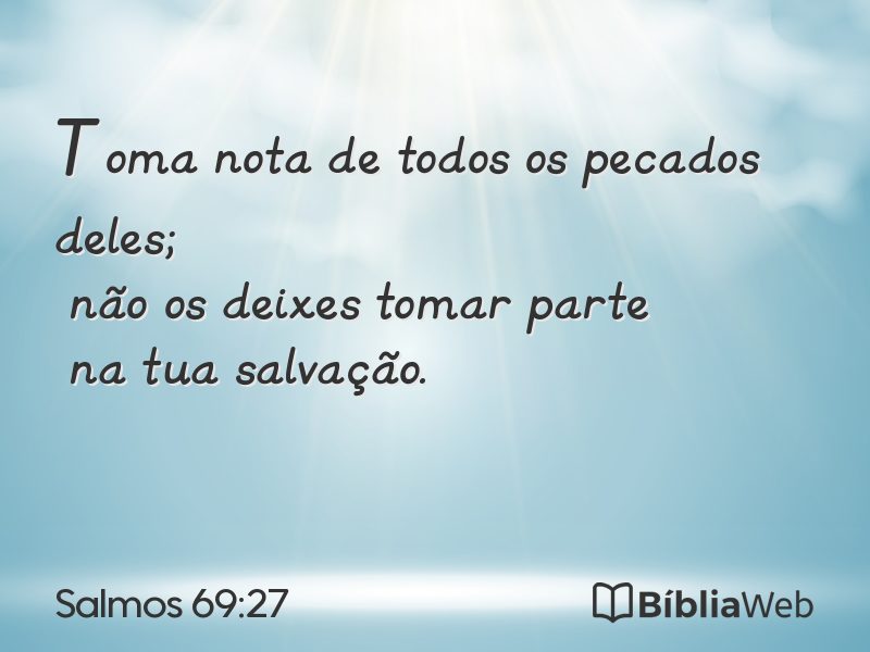 Salmos 69:27 em imagem para compartilhar