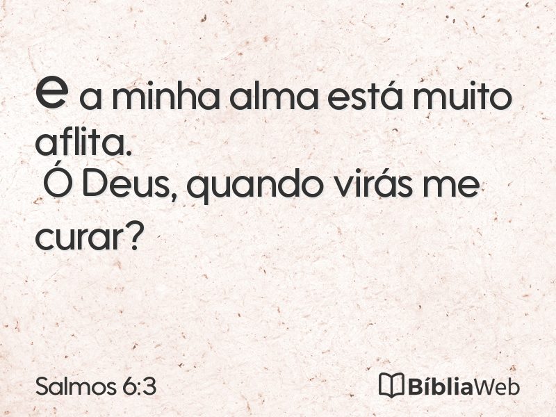 Salmos 6:3 em imagem para compartilhar