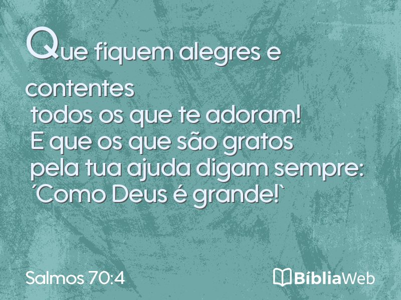 Salmos 70:4 em imagem para compartilhar