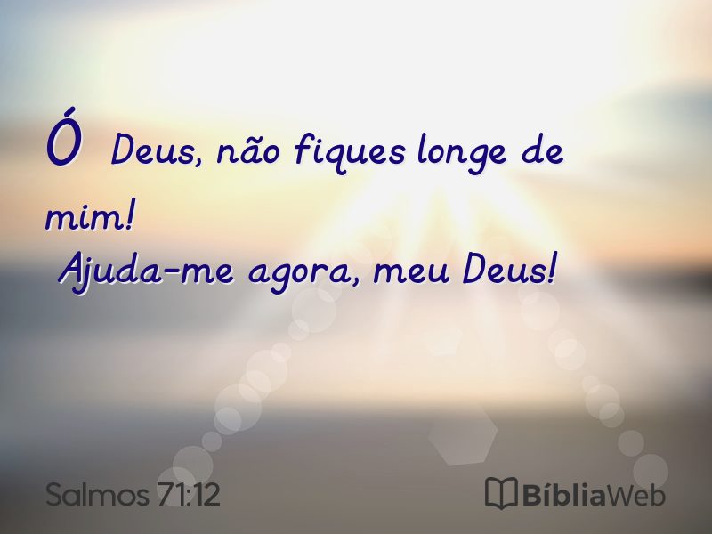 Salmos 71:12 em imagem para compartilhar