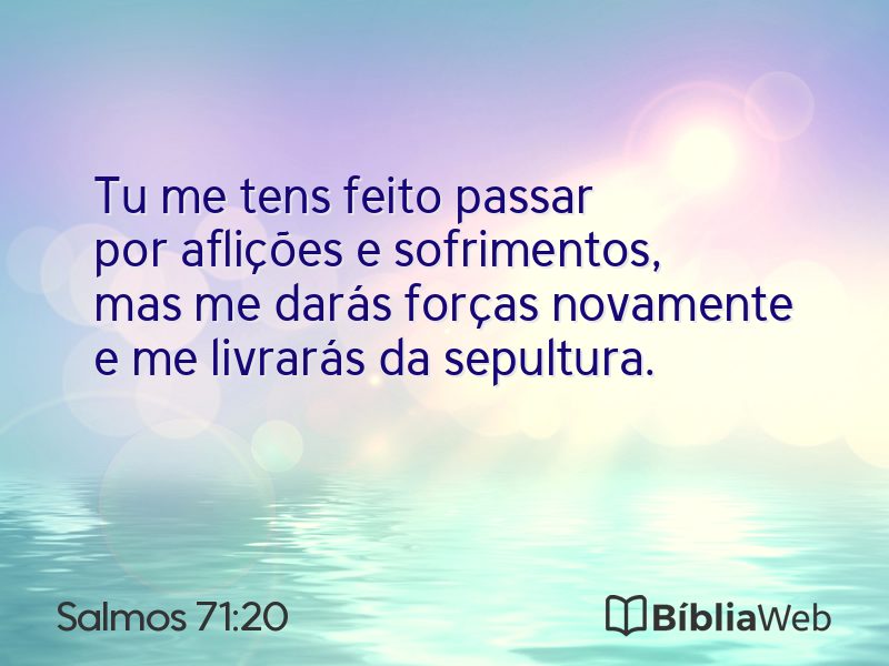 Salmos 71:20 em imagem para compartilhar
