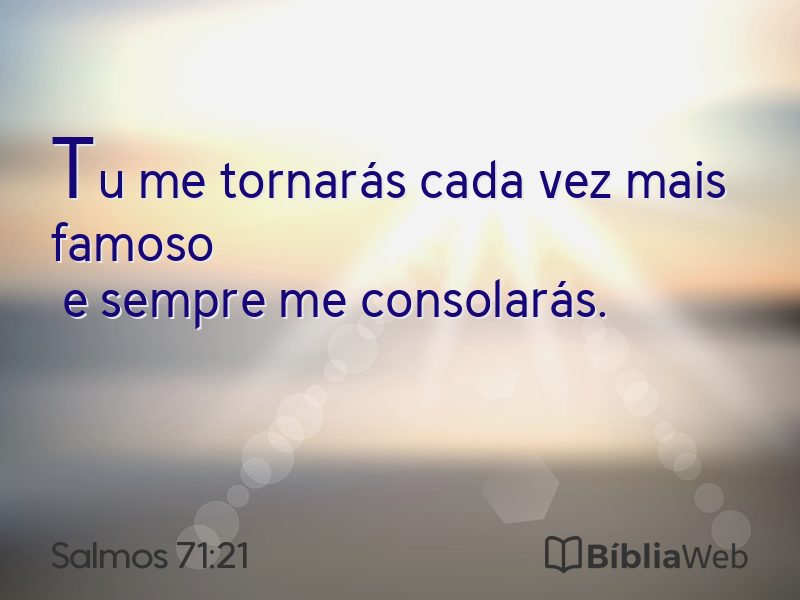 Salmos 71:21 em imagem para compartilhar