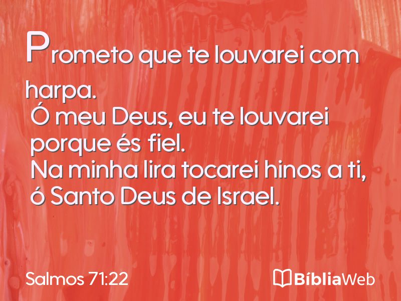 Salmos 71:22 em imagem para compartilhar