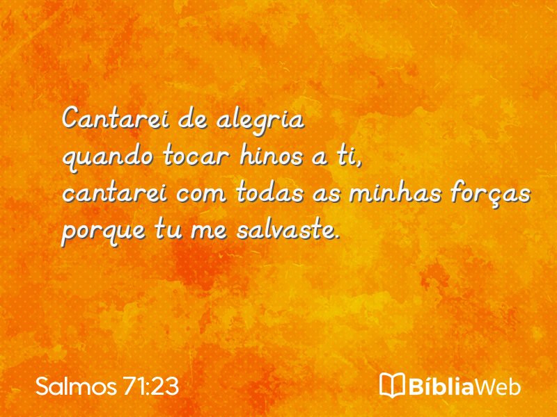 Salmos 71:23 em imagem para compartilhar