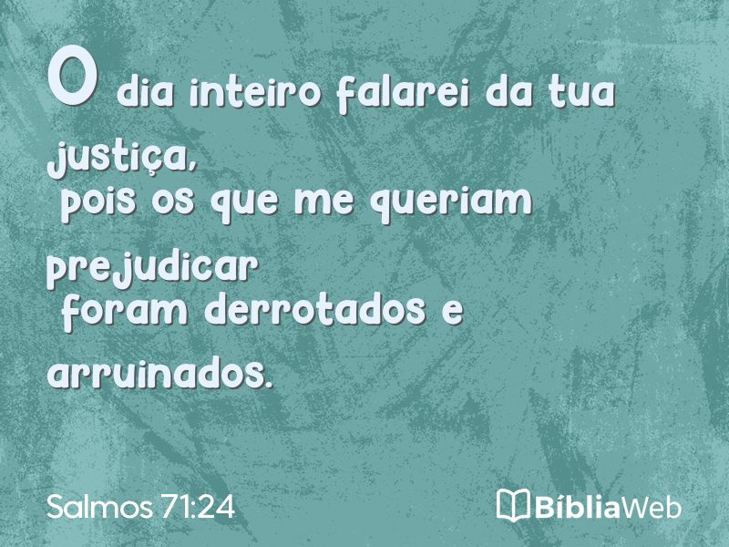 Salmos 71:24 em imagem para compartilhar