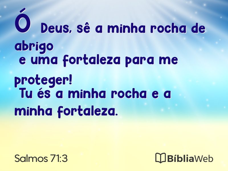 Salmos 71:3 em imagem para compartilhar