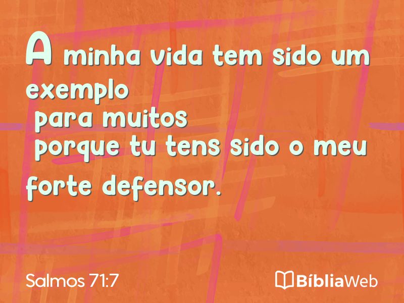 Salmos 71:7 em imagem para compartilhar