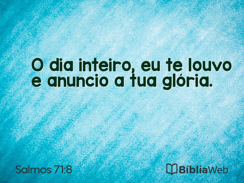 Salmos 71:8 em imagem para compartilhar