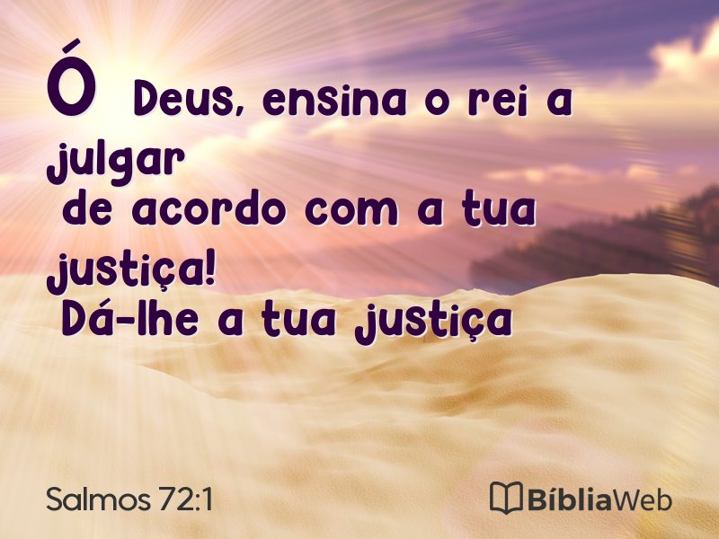 Salmos 72:1 em imagem para compartilhar