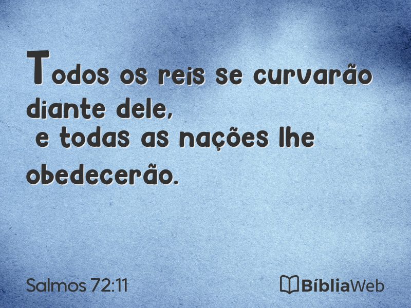 Salmos 72:11 em imagem para compartilhar