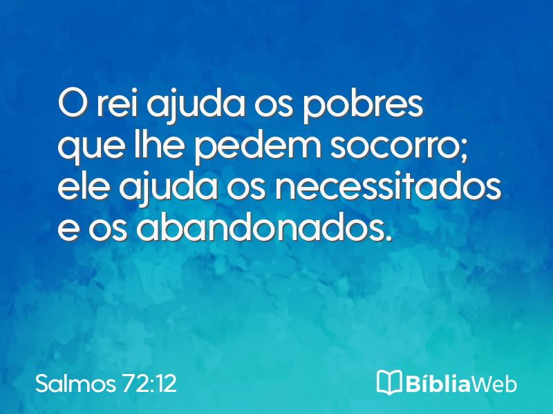 Salmos 72:12 em imagem para compartilhar