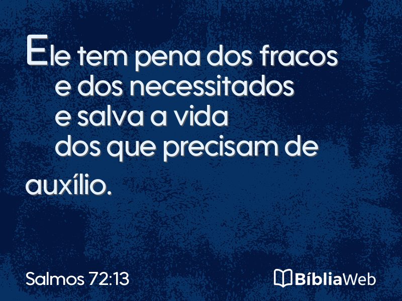Salmos 72:13 em imagem para compartilhar