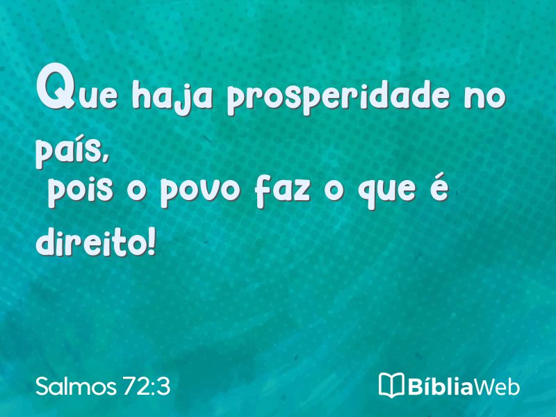 Salmos 72:3 em imagem para compartilhar