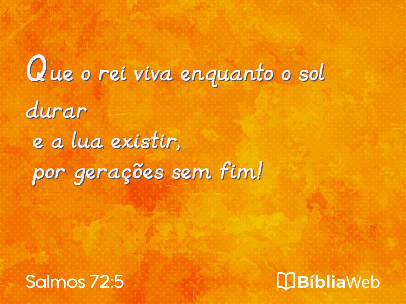 Salmos 72:5 em imagem para compartilhar