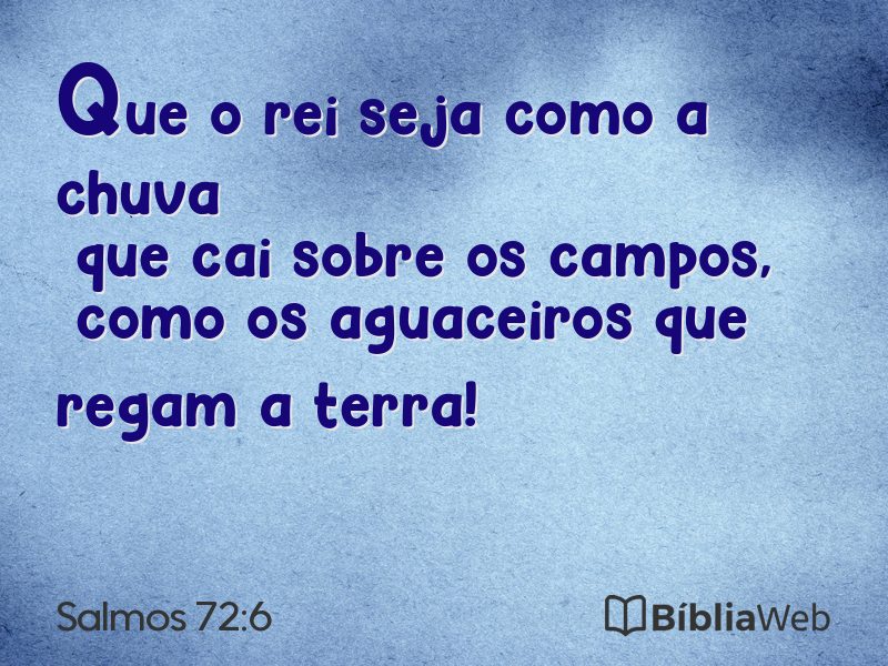 Salmos 72:6 em imagem para compartilhar