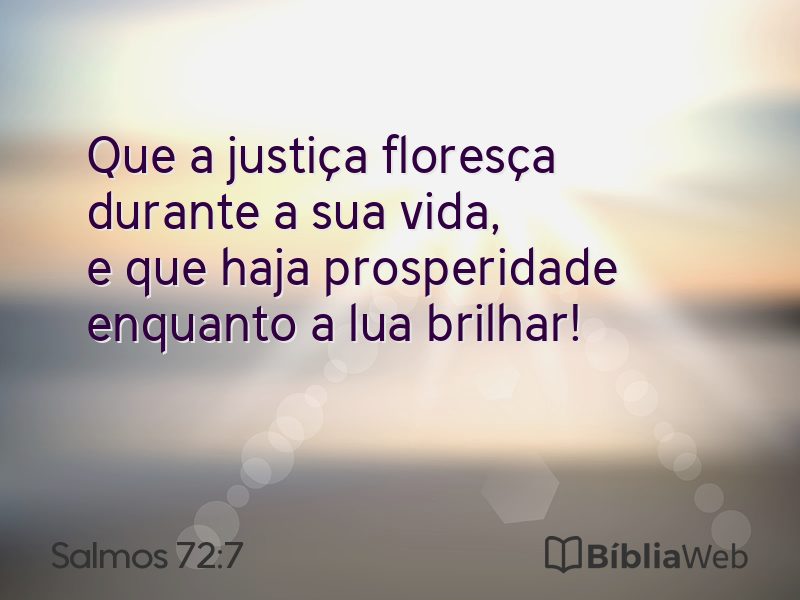 Salmos 72:7 em imagem para compartilhar