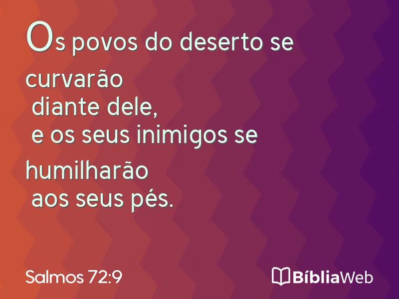 Salmos 72:9 em imagem para compartilhar