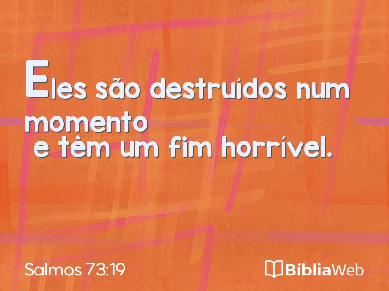 Salmos 73:19 em imagem para compartilhar