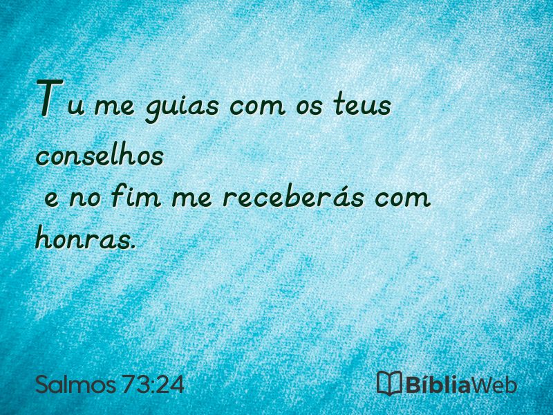Salmos 73:24 em imagem para compartilhar