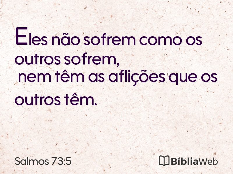 Salmos 73:5 em imagem para compartilhar
