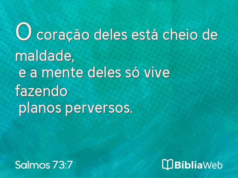 Salmos 73:7 em imagem para compartilhar