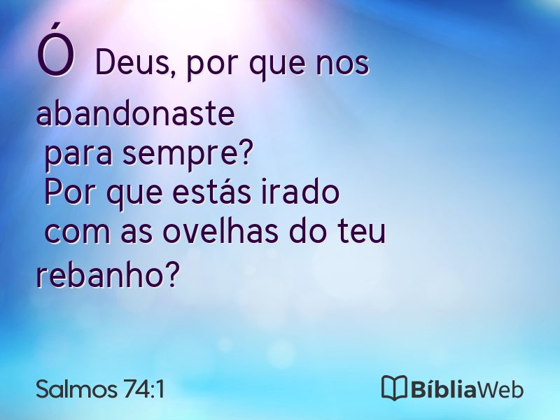 Salmos 74:1 em imagem para compartilhar