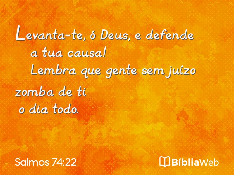 Salmos 74:22 em imagem para compartilhar
