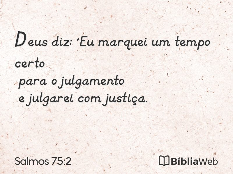 Salmos 75:2 em imagem para compartilhar