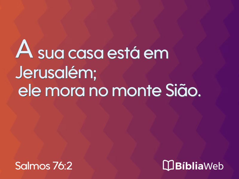 Salmos 76:2 em imagem para compartilhar